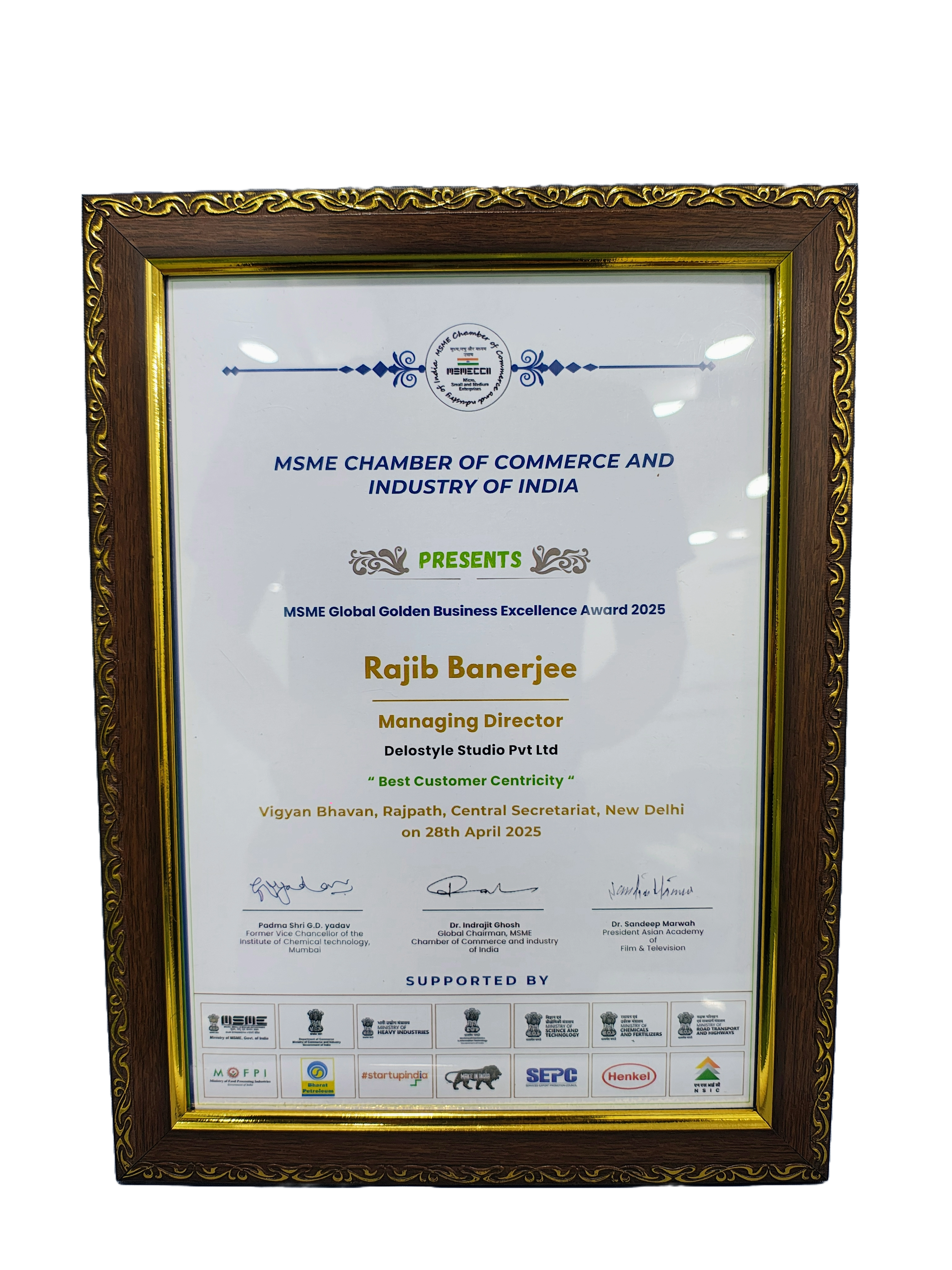 msme global golden award