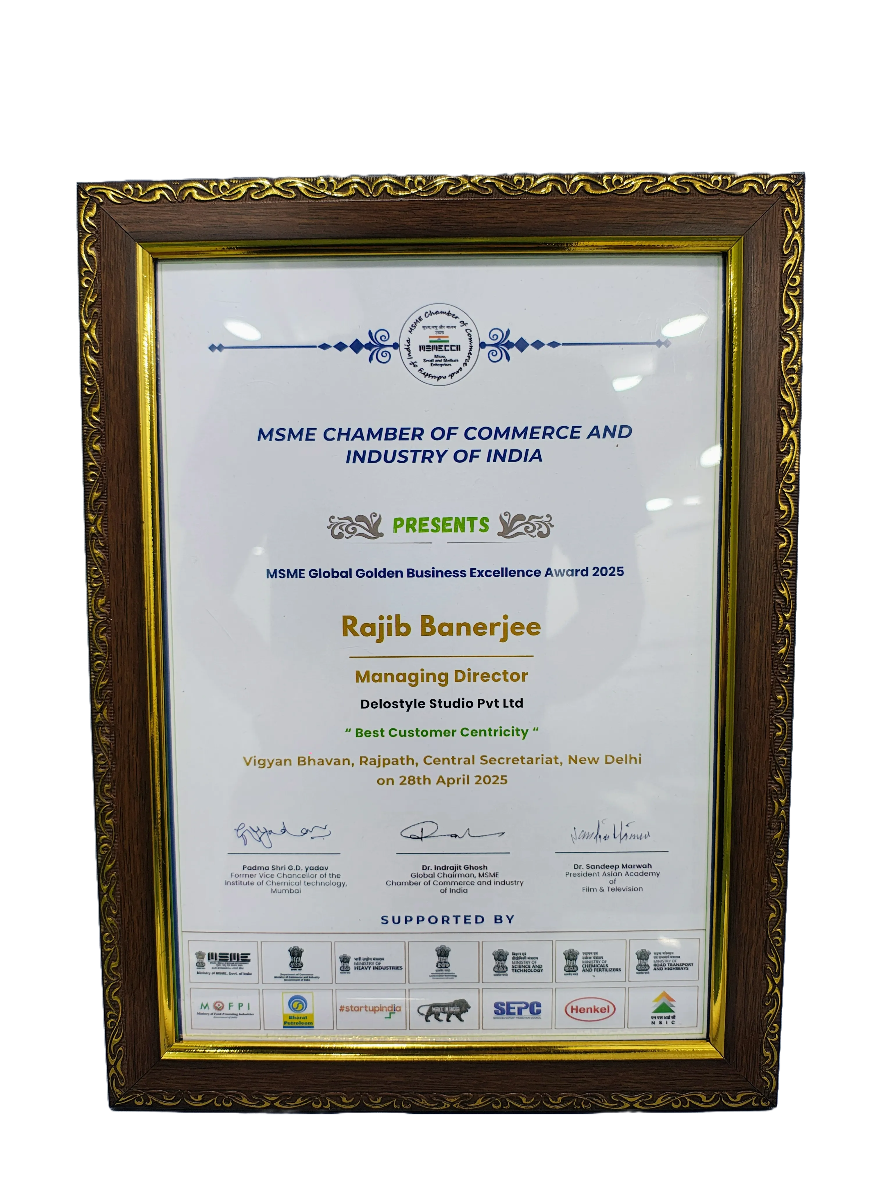 msme global golden award